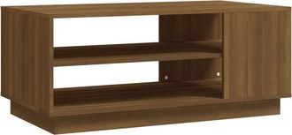 vidaXL Vidaxl - Mesa de centro madera de ingeniería marrón roble 102x55x43 cm