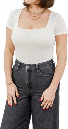 Saltwater Luxe Short Sleeve Bodysuit In White