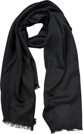Emporio Armani Stola - Heren - Wintersjaals - Zwart - ONE Size - Polyester - Accessoires