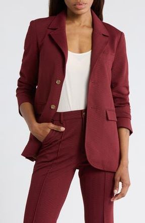 The Great. The Geo Jacquard Blazer in Mulled Wine at Nordstrom Rack, Size 3 (Fits Like 12-14 Us)