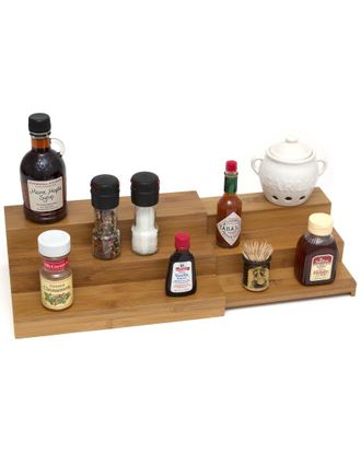 Lipper International Bamboo Expandable Step Shelf