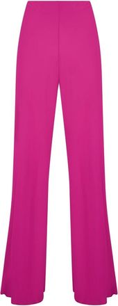 Alberta Ferretti High-waisted Flared Broek - Dames - Wijde Broeken - Roze - L - Broeken