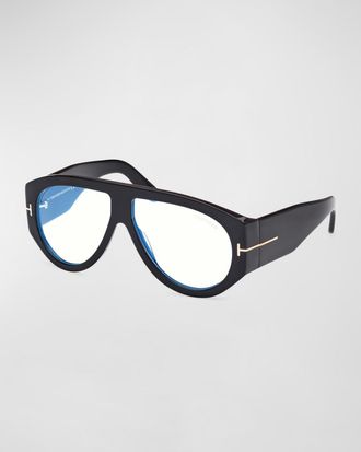 Tom Ford Blue Blocking Acetate Aviator Glasses