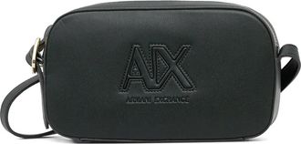 A|X Armani Exchange Crossbodytas met logo-reli&euml;f - Groen