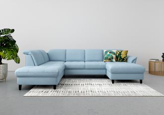 Sit&more Wohnlandschaft »Maggiore U-Form« wahlweise mit Kopfteilverstellung, Bettfunktion und Stauraum