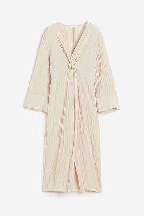 H&M Kleid mit Twistdetail - Beige