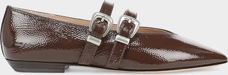 Veronica Beard Bancroft Leather Mary Janes
