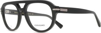 Ferragamo Demo Pilot Unisex Eyeglasses SF3016 001 54