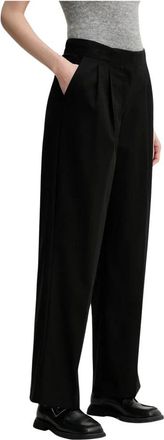 2nd Day Carter Wide Broeken - Dames - Wijde Broeken - Zwart - XS - Polyester - Broeken