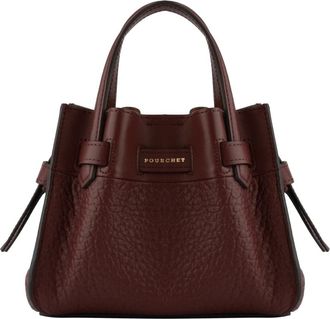Pourchet Manhattan Nano - Dames - Handtassen - Rood - ONE Size - Leer - Tassen