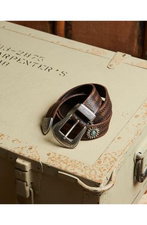 Fortela Losangeles Calf Leather Belt in Cuoio at Nordstrom, Size 80