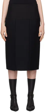 Khaite Womens Lucian Skirt in Black | Size 02 | 41493002