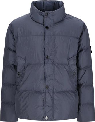 Stone Island Down Jassen - Heren - Gewatteerde jassen - Blauw - S - Jassen