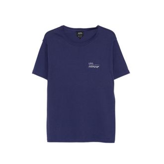 A.P.C. A. p.c. Crew-neck Logo-print T-shirt