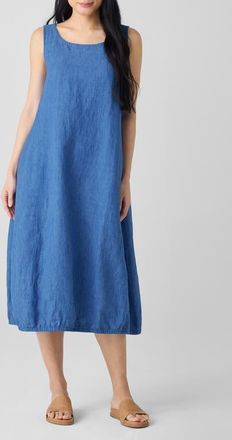 Eileen Fisher Organic Linen A-Line Dress in Ultma at Nordstrom, Size Large