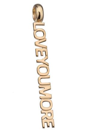 Jennifer Zeuner Liv I Love You More Charm in Yellow Gold at Nordstrom