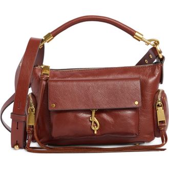 Rebecca Minkoff Mini Mab Leather Shoulder Bag in Sienna at Nordstrom