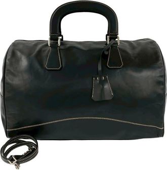 Prada Pre-owned Prada Soft Calf Boston Bag Ladies F8ZBWF1JH3BAVJYA