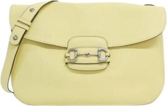 Gucci Pre-owned Vintage Schoudertas - Dames - Vintage Schoudertas - Geel - ONE Size - Leer - Vintage
