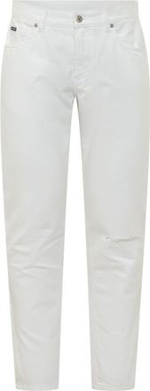 Dolce & Gabbana White Flat Front Trousers