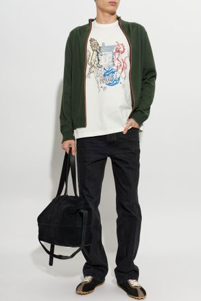Paul Smith Printed Cotton T-shirt, Mens, White