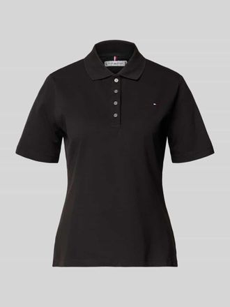 Tommy Hilfiger Regular Fit Poloshirts aus Baumwoll-Mix in BLACK, Gr&ouml;&szlig;e XL