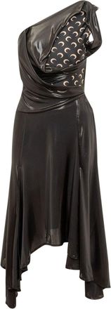 Marine Serre Abito asimmetrico - Nero