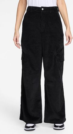 Nike Jordan Chicago Wide Leg Cotton Corduroy Cargo Pants in Black at Nordstrom, Size Xx-Large