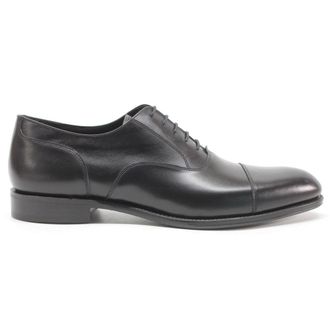 Loake Stonegate Leather Mens Lace Up Shoes - Carbon Black - Size:UK 7.5