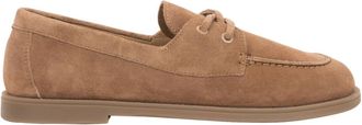 Estro & Luminara Instappers in bootstijl - Dames - Veterschoenen - Bruin - 39 EU - Leer - Schoenen