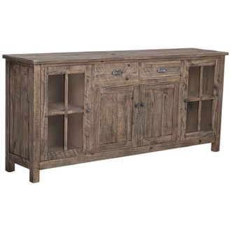 Wanderlust Deco Aparador de madera marr&oacute;n 80x40x180h cm