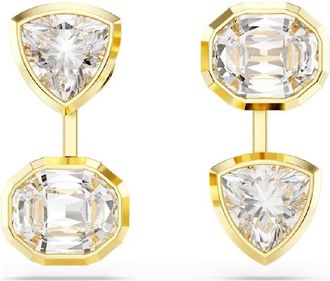 Swarovski Imber Gold-Plated Asymmetrical Earrings