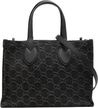 Gucci Pre-owned Tote Bag - Dames - Vintage Shopper - Zwart - ONE Size - Leer - Vintage