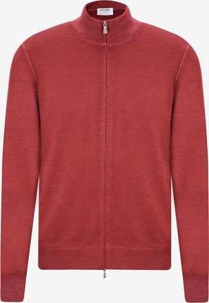 Gran Sasso Feiner Cardigan mit Reissverschluss und Stehkragen