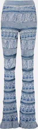 Etro Crochet cotton flared pants
