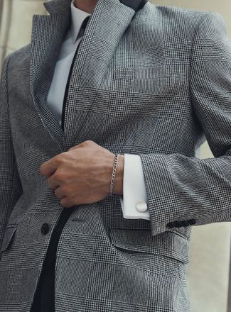 Profuomo Mens Round brushed-metal cufflinks