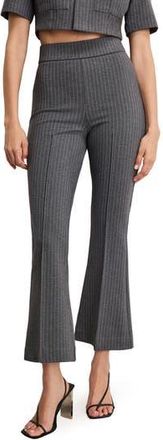 Good American Soft Ponte Kick Flare Ankle Pants in Suiting Pinstripe001 at Nordstrom Rack, Size Xx-Large