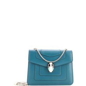 Bulgari Serpenti Forever Square Shoulder Bag Leather Small