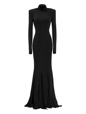 Lika high-neck maxi dress - women - Viscose - 38 - Black