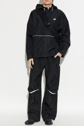 New Balance Light Jacket With Logo, Mens, Black