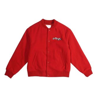 SUPREME Delta Logo Varsity Jacket Red SUP-FW19-457