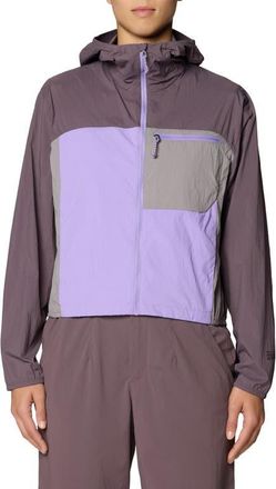 Mountain Hardwear Wind Veil Hooded Jacket in Purple Sage/harbor Violet at Nordstrom, Size X-Large