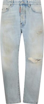 Dsquared2 Straight Jeans - Heren - Regular Fit Jeans - Blauw - L - Denim - Jeans
