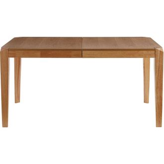 Miliboo Tavolo da pranzo allungabile impiallacciatura frassino e legno massello di hevea L150-180 cm BOLLY
