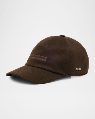 Ermenegildo Zegna Mens Oasi Cashmere Baseball Cap