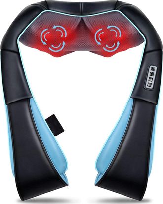 OEM Masajeador Cervical, Masajeadores El&eacute;ctricos Con 8 Nodos Rodillos De Masaje 3d - Rotaci&oacute;n De Velocidad Ajustable, Masaje De Espalda Y Cuello Con Modo 