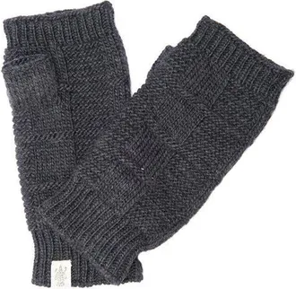 Nirvanna Designs Checkered Handwarmers in Charcoal at Nordstrom