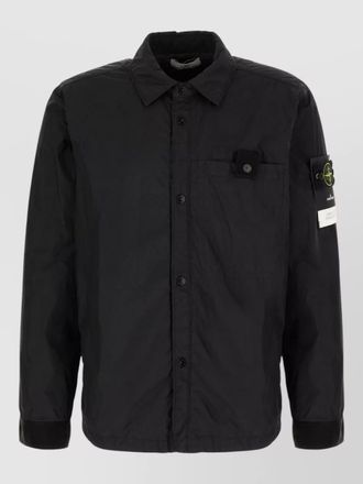 Stone Island nylon down padded jacket button cuffs