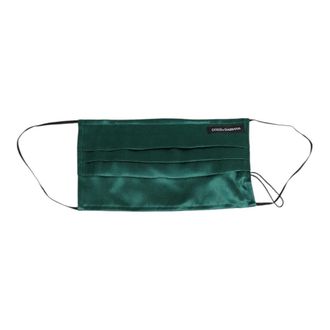 Dolce & Gabbana Pleated Face Mask - unisex - Dolce & Gabbana - Accessories - Green - ONE SIZE - Accessories