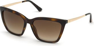 Guess GU7701 52G Womens Sunglasses Tortoiseshell Size 56